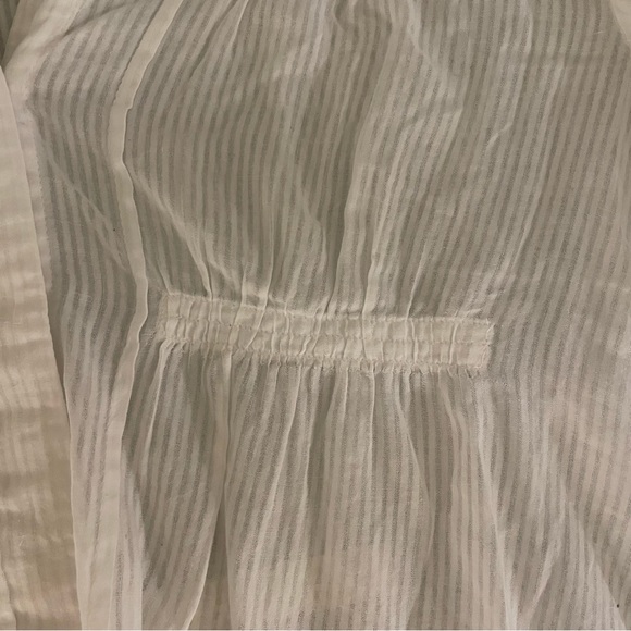 BCBGMAXAZRIA Women’s Short Sleeve Cotton Button Up Top - Picture 9 of 14